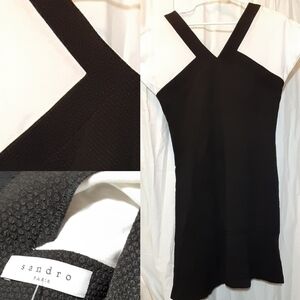 Sandro Paris Color-V-Block Dress